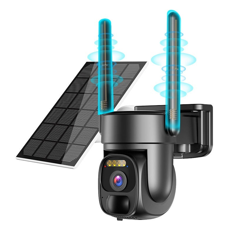 Caméra de Surveillance Solaire 4MP HD - Vision Nocturne et Rotation 355°