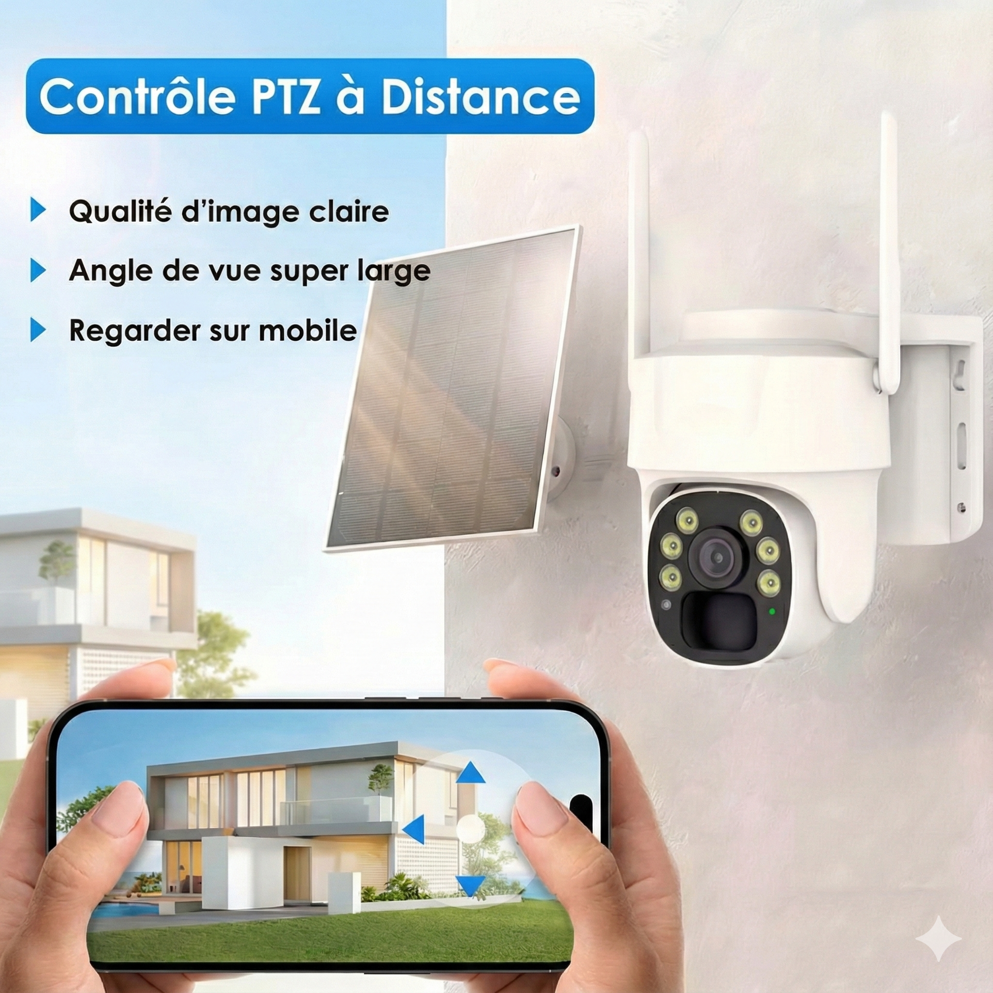 Caméra de Sécurité Solaire 2K™