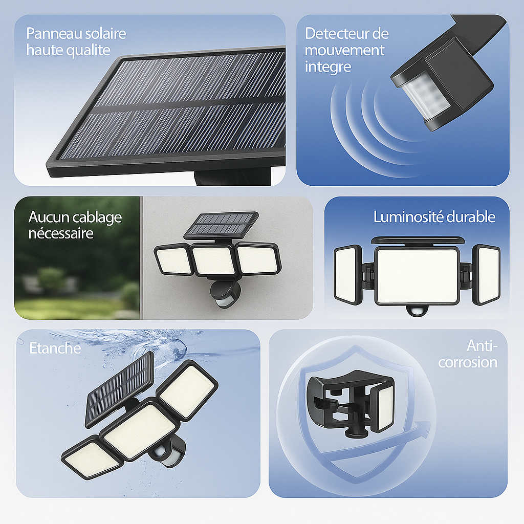 Lampe exterieur Led Solaire